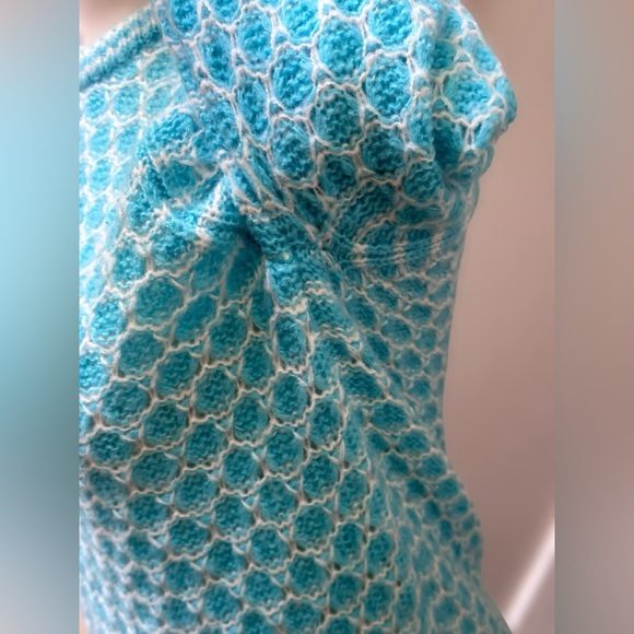 Lilly Pulitzer Wool Blend Corabella Turquoise Shore Sweater Women’s XS Preppy - Picture 10 of 15